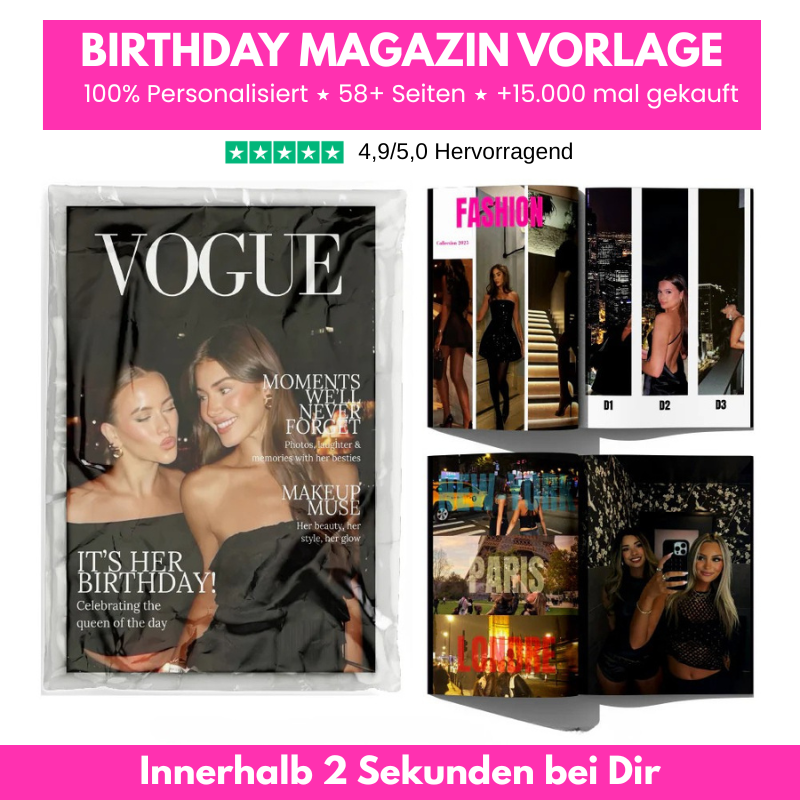 Birthday Magazin Vorlage 🎁