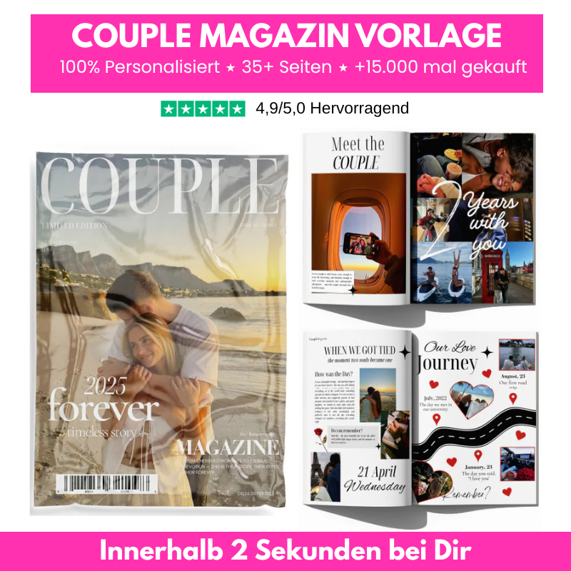 Couple Magazin Vorlage 👩🏻‍❤️‍👨🏻